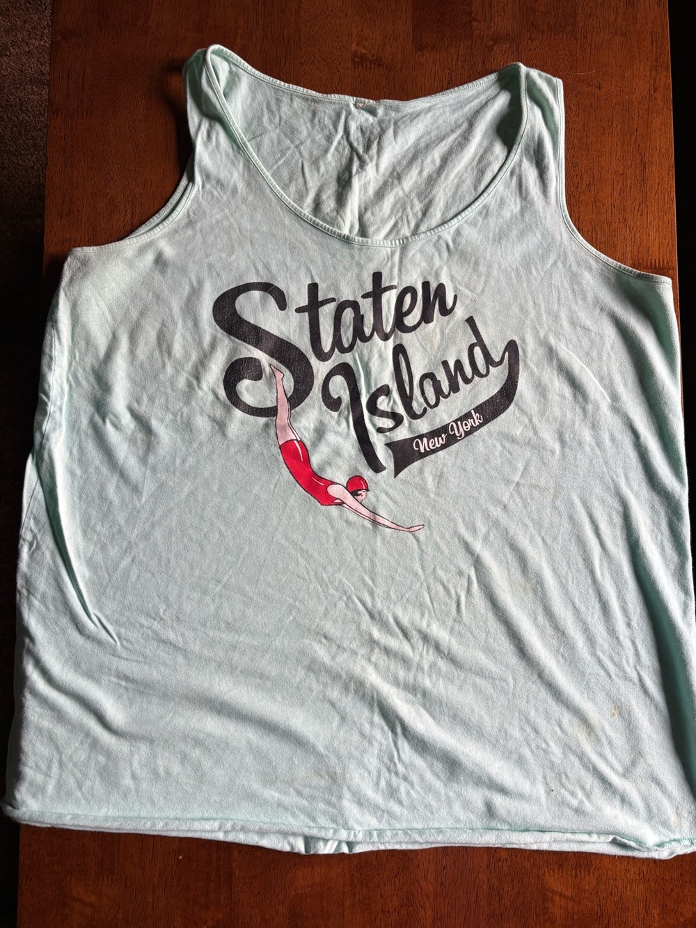 Lola Star Light Mint Staten Island Graphic Tank Top